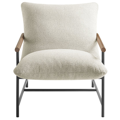 Modway - Raya Outdoor Patio Boucle Sling Lounge Chair by Modway  Outdoor Furniture Sofa Sectionals Ivory - EEI-7118-IVO