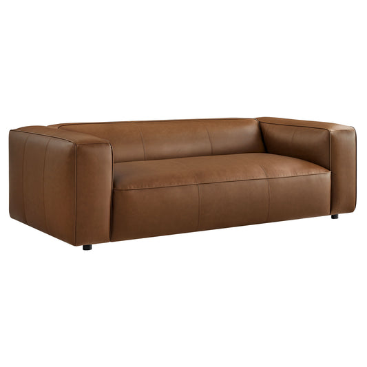 Modway - Auren Upholstered Vegan Leather Sofa by Modway  Living Room Sofas and Armchairs Brown - EEI-7119-COF