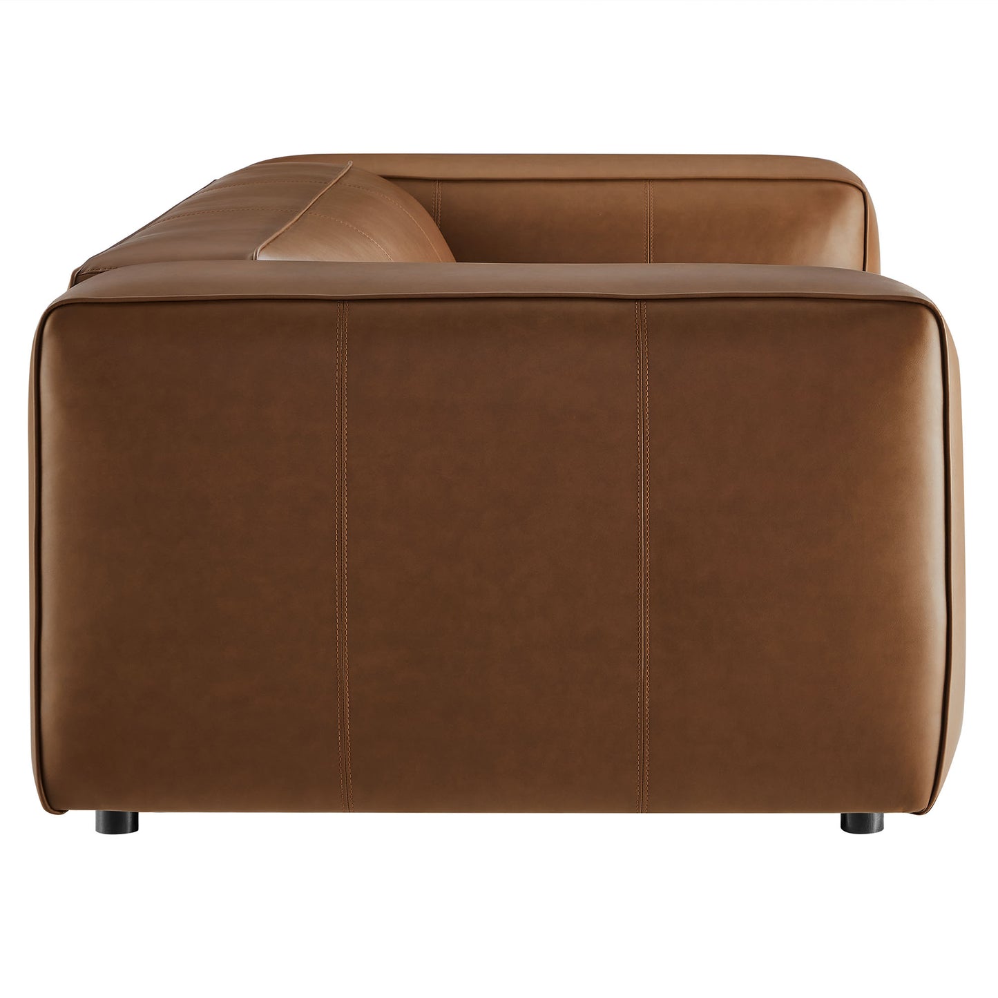 Modway - Auren Upholstered Vegan Leather Sofa by Modway  Living Room Sofas and Armchairs Brown - EEI-7119-COF