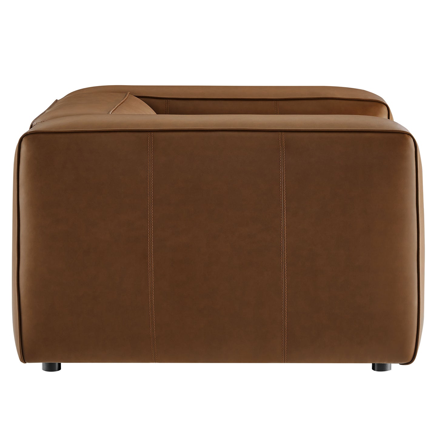 Modway - Auren Upholstered Vegan Leather Modular Armchair by Modway  Living Room Sofas and Armchairs Brown - EEI-7120-COF