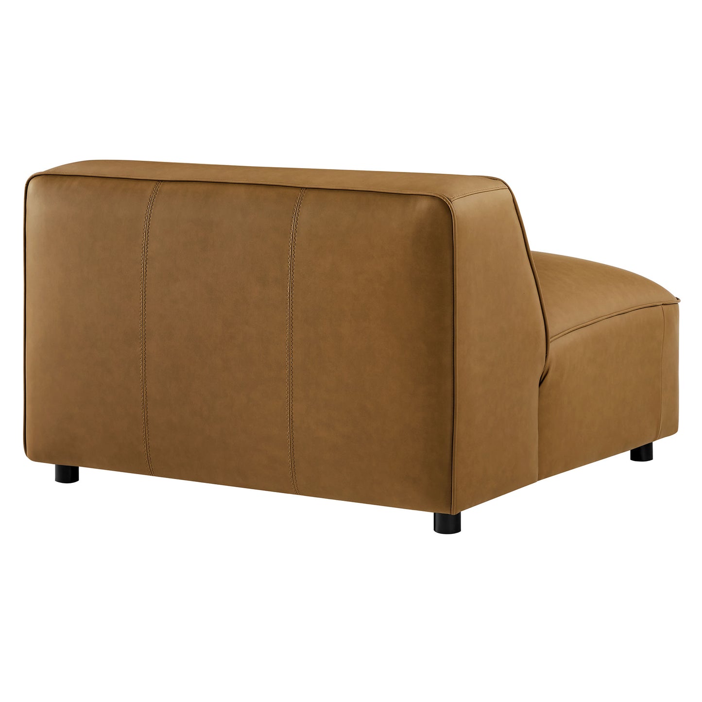 Modway - Auren Upholstered Vegan Leather Modular Armless Chair by Modway  Living Room Sofas and Armchairs Brown - EEI-7121-CAM