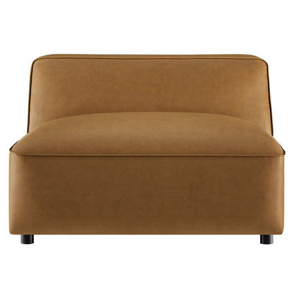 Modway - Auren Upholstered Vegan Leather Modular Armless Chair by Modway  Living Room Sofas and Armchairs Brown - EEI-7121-CAM