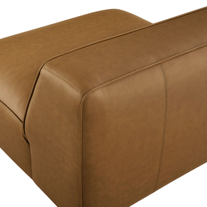 Modway - Auren Upholstered Vegan Leather Modular Armless Chair by Modway  Living Room Sofas and Armchairs Brown - EEI-7121-CAM