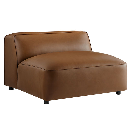 Modway - Auren Upholstered Vegan Leather Modular Armless Chair by Modway  Living Room Sofas and Armchairs Brown - EEI-7121-COF