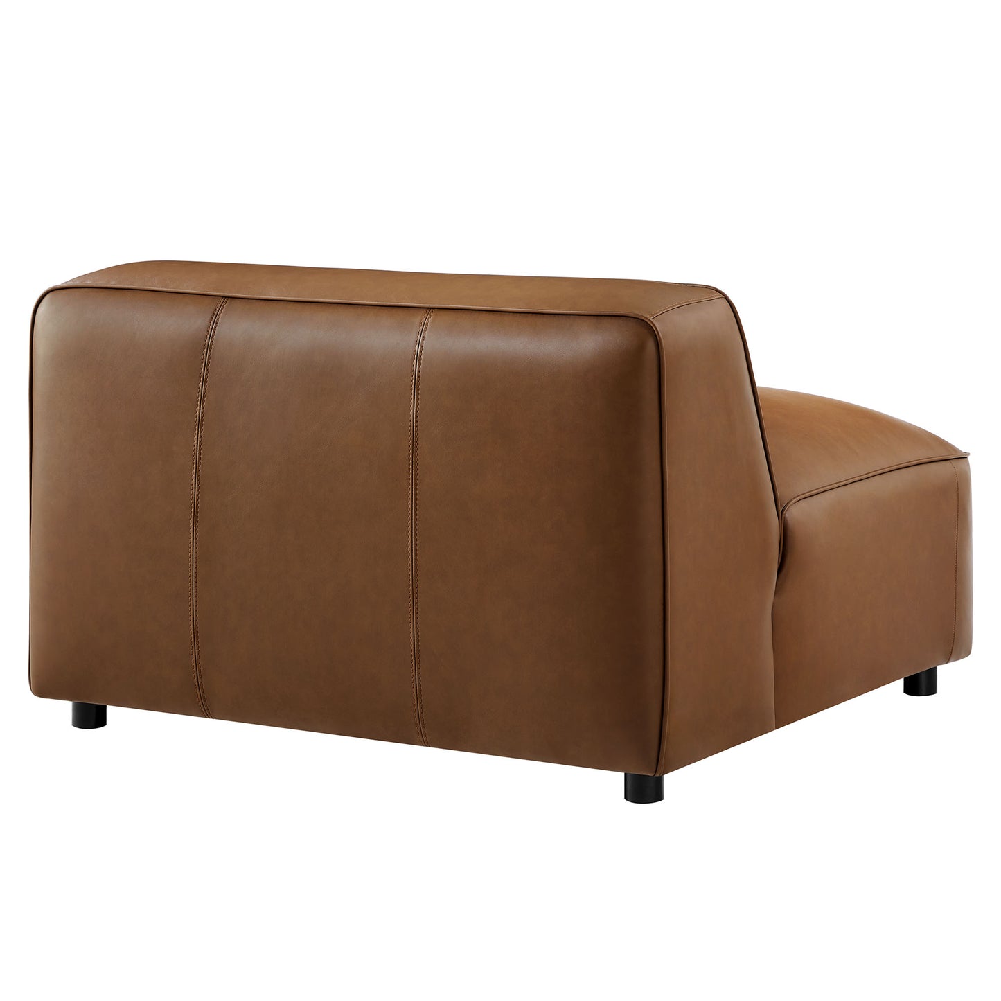 Modway - Auren Upholstered Vegan Leather Modular Armless Chair by Modway  Living Room Sofas and Armchairs Brown - EEI-7121-COF