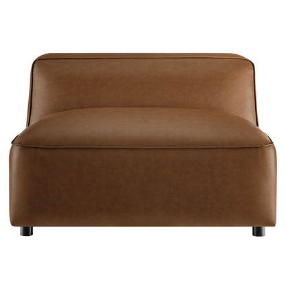 Modway - Auren Upholstered Vegan Leather Modular Armless Chair by Modway  Living Room Sofas and Armchairs Brown - EEI-7121-COF