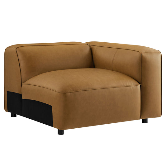 Modway - Auren Upholstered Vegan Leather Modular Right Armchair by Modway  Living Room Sofas and Armchairs Brown - EEI-7122-CAM