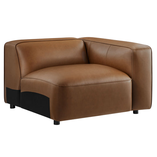 Modway - Auren Upholstered Vegan Leather Modular Right Armchair by Modway  Living Room Sofas and Armchairs Brown - EEI-7122-COF