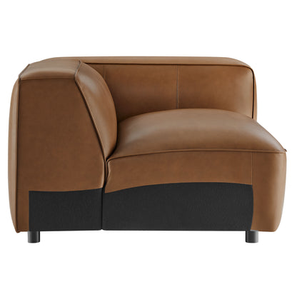 Modway - Auren Upholstered Vegan Leather Modular Right Armchair by Modway  Living Room Sofas and Armchairs Brown - EEI-7122-COF
