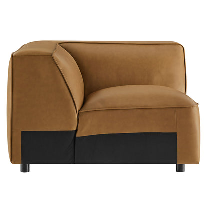 Modway - Auren Upholstered Vegan Leather Modular Corner Chair by Modway  Living Room Sofas and Armchairs Brown - EEI-7123-CAM