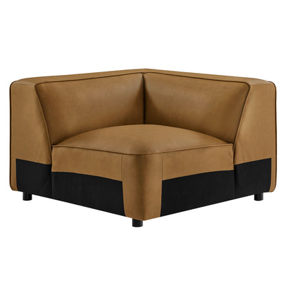 Modway - Auren Upholstered Vegan Leather Modular Corner Chair by Modway  Living Room Sofas and Armchairs Brown - EEI-7123-CAM