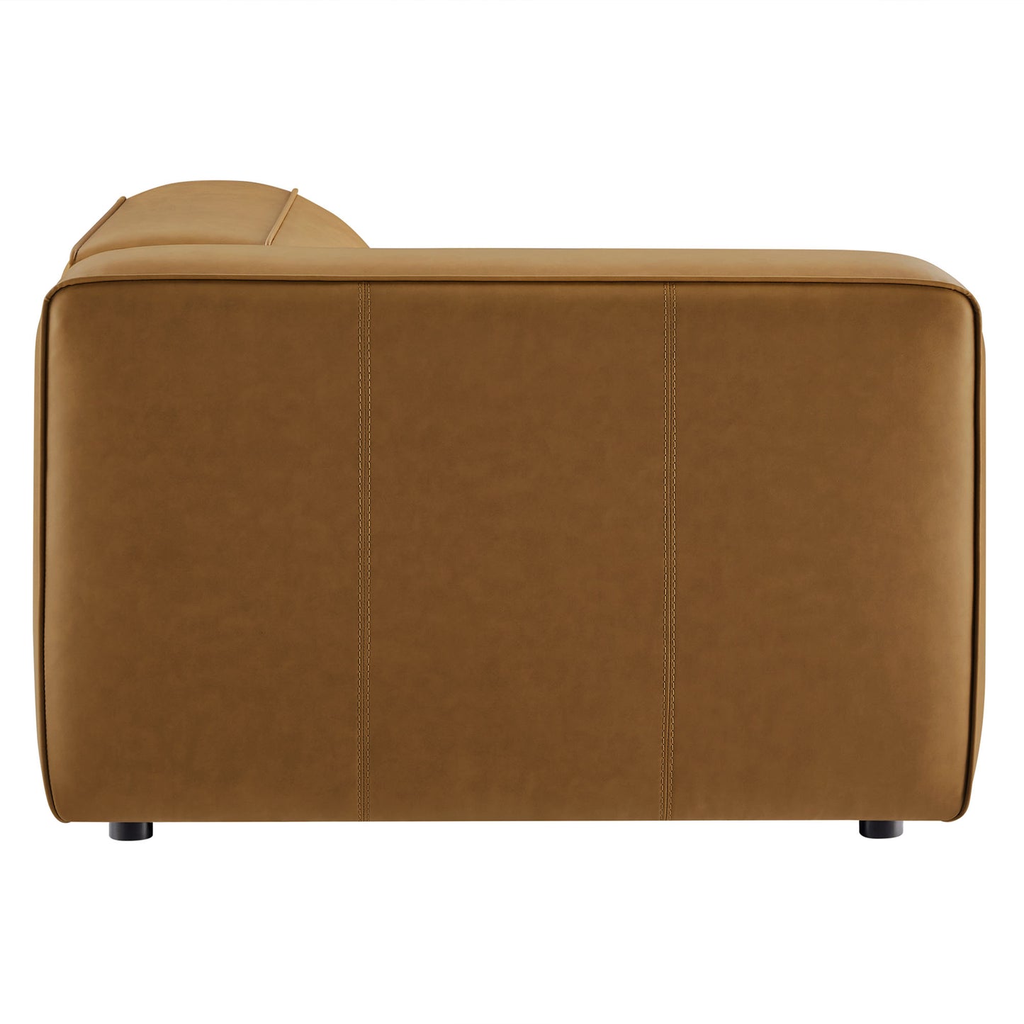 Modway - Auren Upholstered Vegan Leather Modular Left Armchair by Modway  Living Room Sofas and Armchairs Brown - EEI-7124-CAM