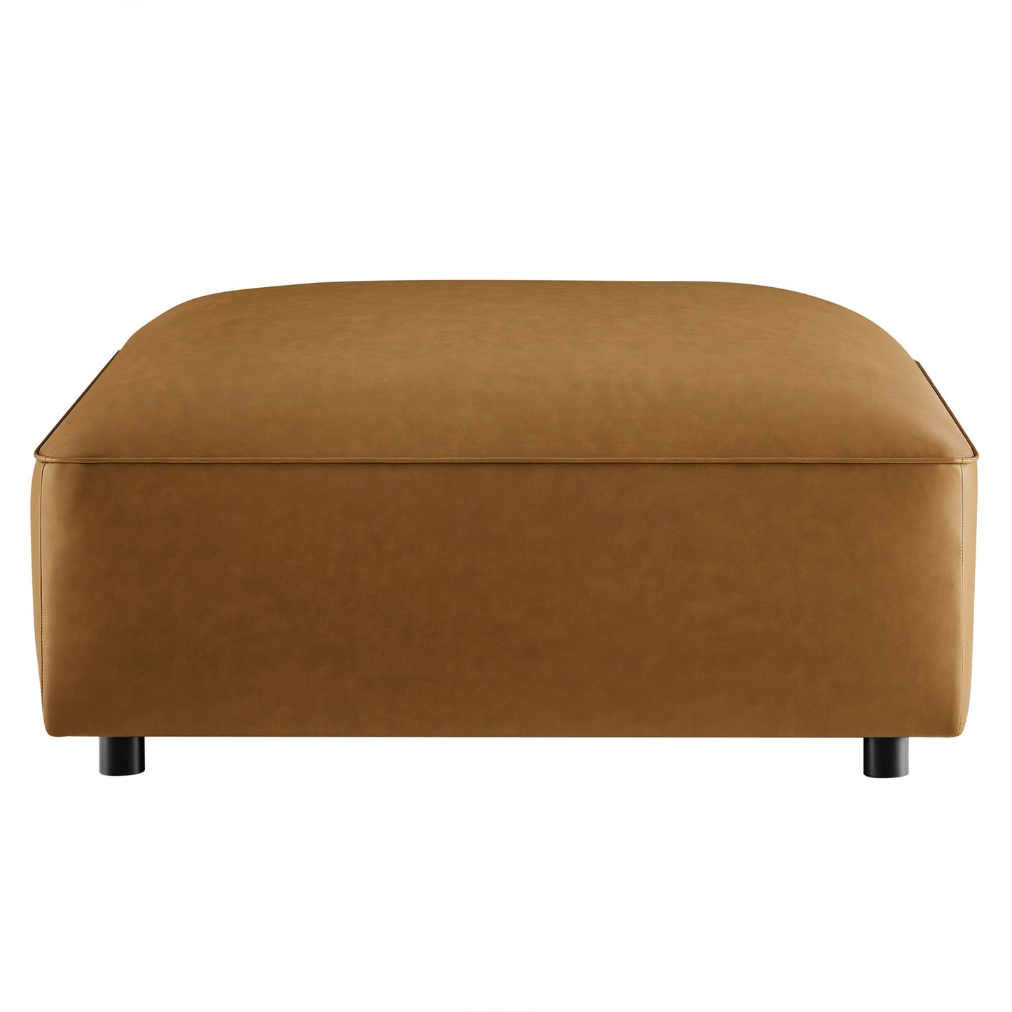 Modway - Auren Upholstered Vegan Leather Ottoman by Modway  Living Room Sofas and Armchairs Brown - EEI-7125-CAM