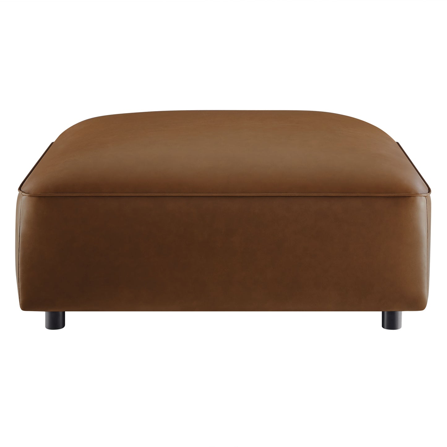 Modway - Auren Upholstered Vegan Leather Ottoman by Modway  Living Room Sofas and Armchairs Brown - EEI-7125-COF