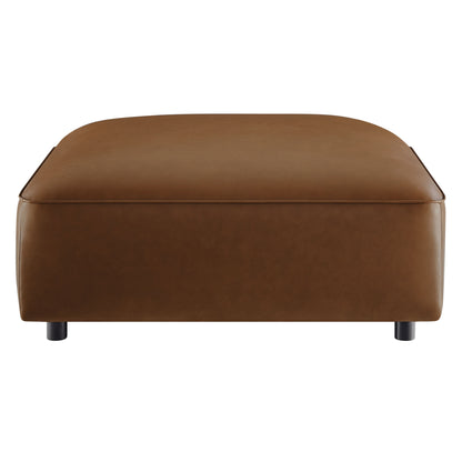 Modway - Auren Upholstered Vegan Leather Ottoman by Modway  Living Room Sofas and Armchairs Brown - EEI-7125-COF