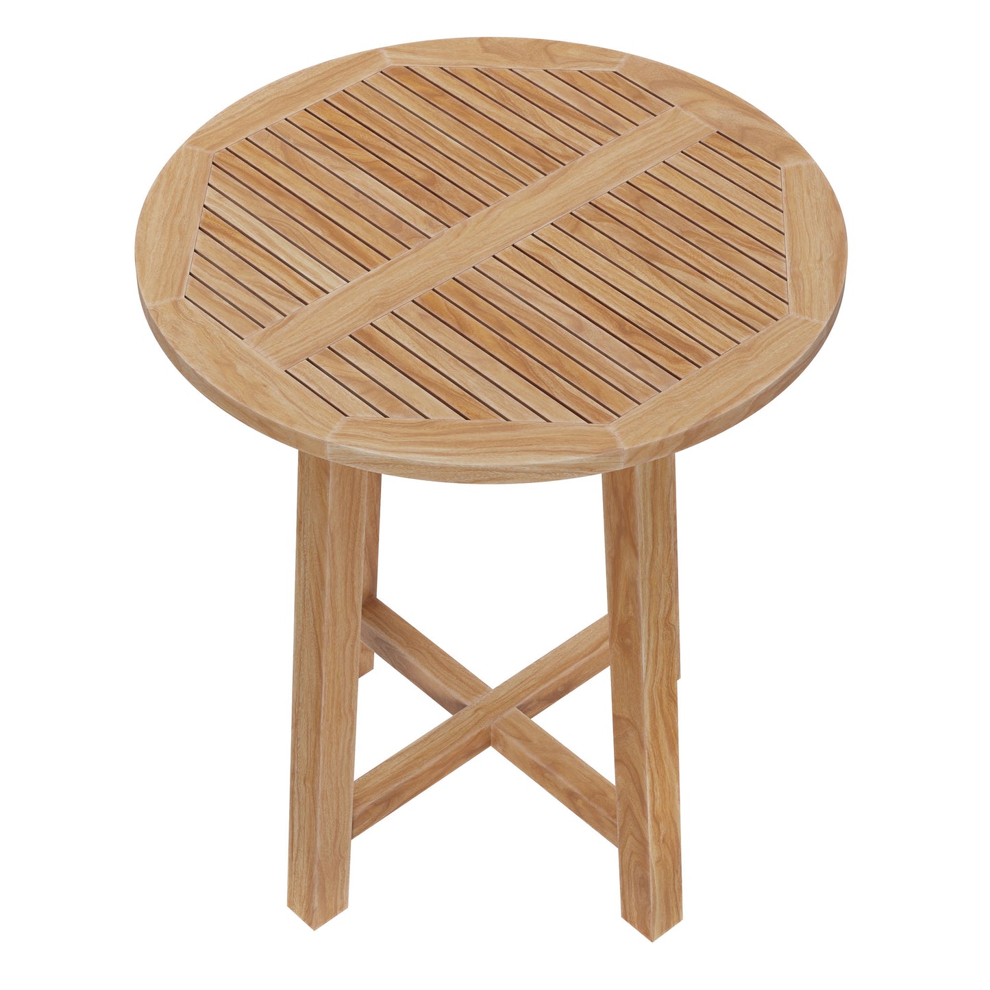 Modway - Wellspring 36" Outdoor Patio Teak Wood Bar Table by Modway  Outdoor Furniture Bar and Dining Brown - EEI-7127-NAT