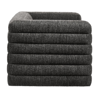 Modway - Relle Channel Tufted Boucle Upholstered Loveseat by Modway  Living Room Sofas and Armchairs Gray - EEI-7137-CHA