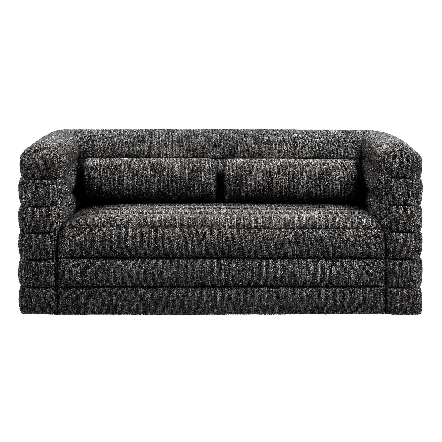 Modway - Relle Channel Tufted Boucle Upholstered Loveseat by Modway  Living Room Sofas and Armchairs Gray - EEI-7137-CHA