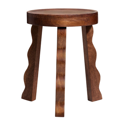 Modway - Sorrel Carved Wood Stool by Modway  Living Room Tables Brown - EEI-7140-WAL