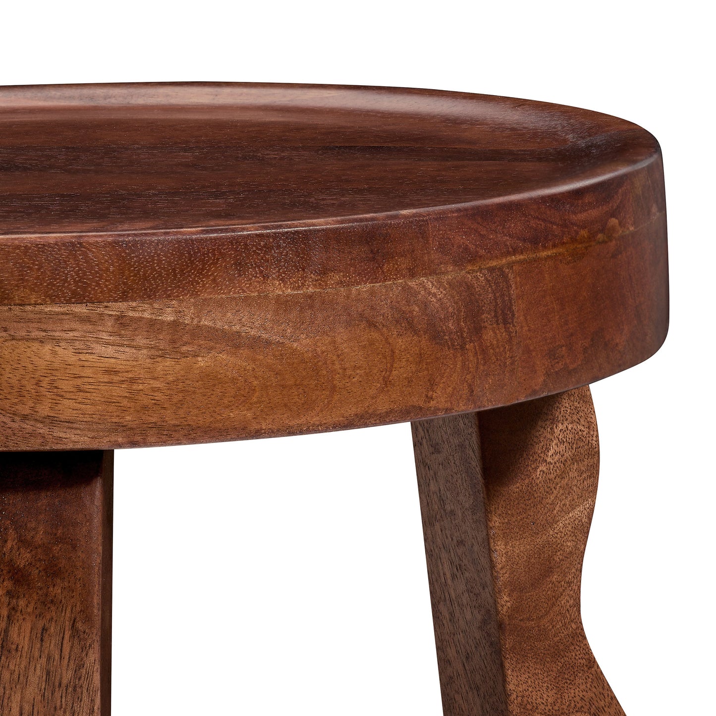 Modway - Sorrel Carved Wood Stool by Modway  Living Room Tables Brown - EEI-7140-WAL