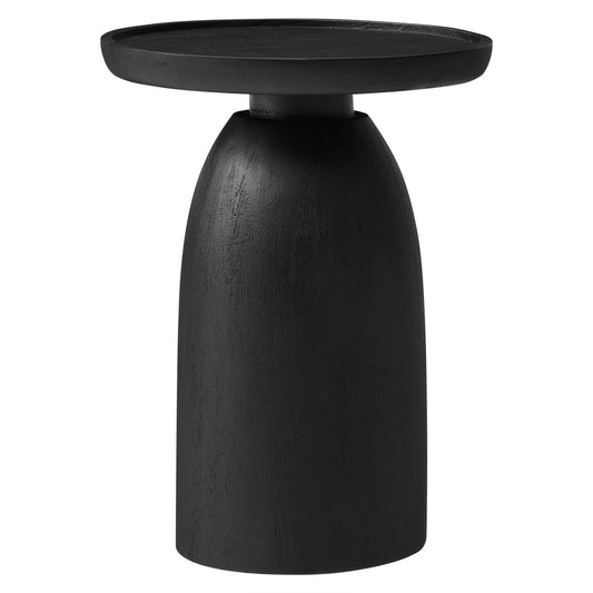Modway - Holloway Round Wood Side Table by Modway  Living Room Tables Black - EEI-7145-BLK