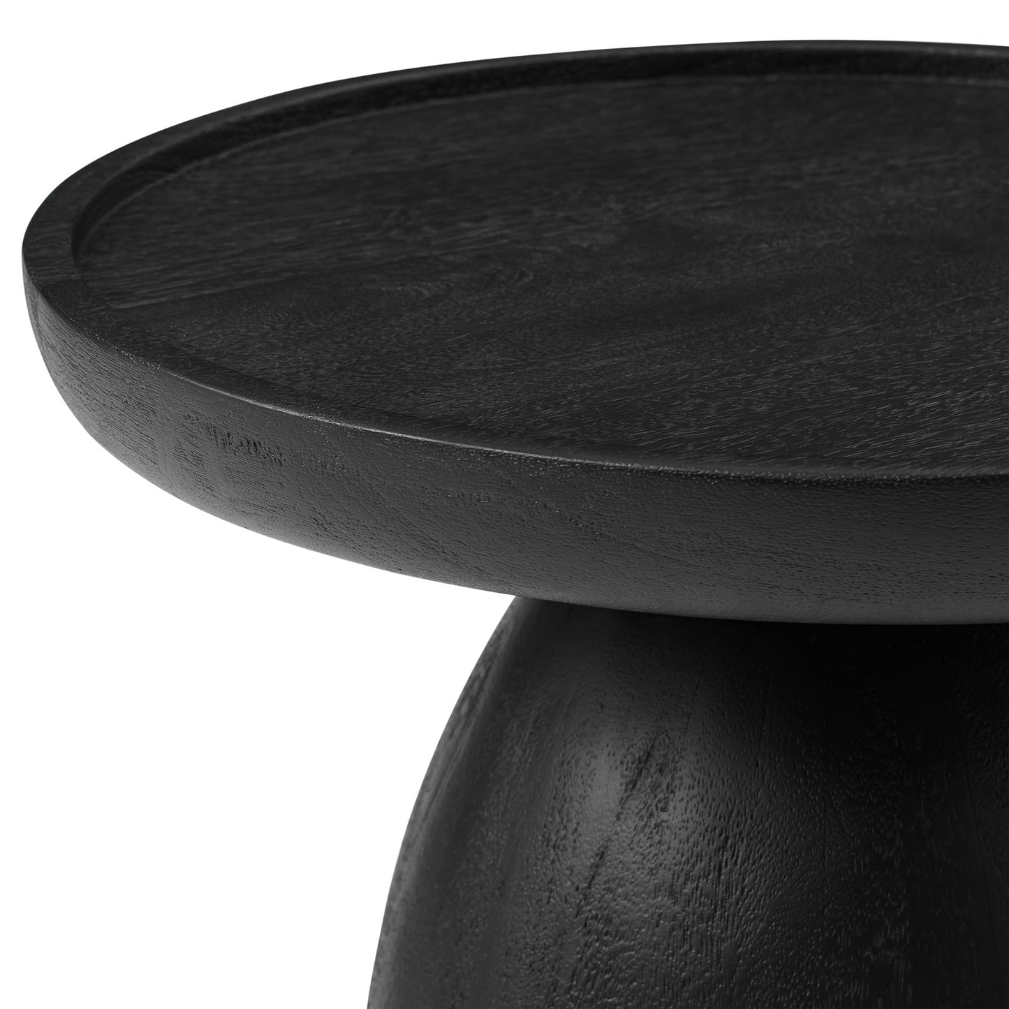 Modway - Holloway Round Wood Side Table by Modway  Living Room Tables Black - EEI-7145-BLK