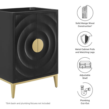 Modway - Beau 24" Bathroom Vanity Cabinet (Sink Basin Not Included) by Modway  Bathroom Vanities Black - EEI-7147-BLK