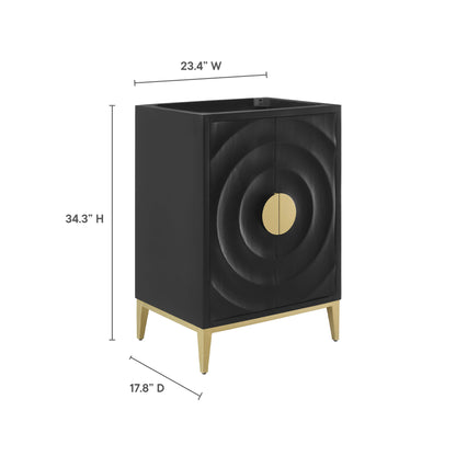 Modway - Beau 24" Bathroom Vanity Cabinet (Sink Basin Not Included) by Modway  Bathroom Vanities Black - EEI-7147-BLK