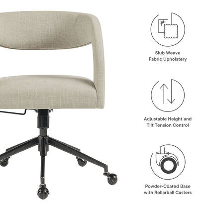 Modway - Pinnacle Upholstered Office Chair by Modway  Office Furniture Office Chairs Gray - EEI-7149-LIN