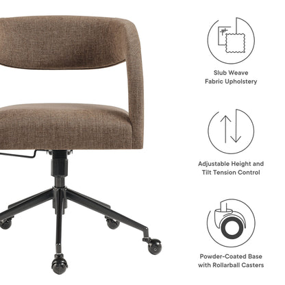 Modway - Pinnacle Upholstered Office Chair by Modway  Office Furniture Office Chairs Brown - EEI-7149-MOC
