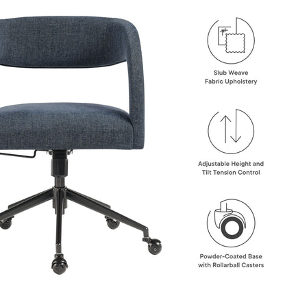 Modway - Pinnacle Upholstered Office Chair by Modway  Office Furniture Office Chairs Blue - EEI-7149-SLB