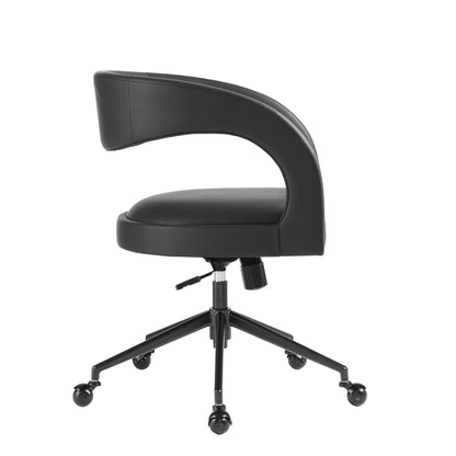 Modway - Pinnacle Vegan Leather Office Chair by Modway  Office Furniture Office Chairs Black - EEI-7150-BLK