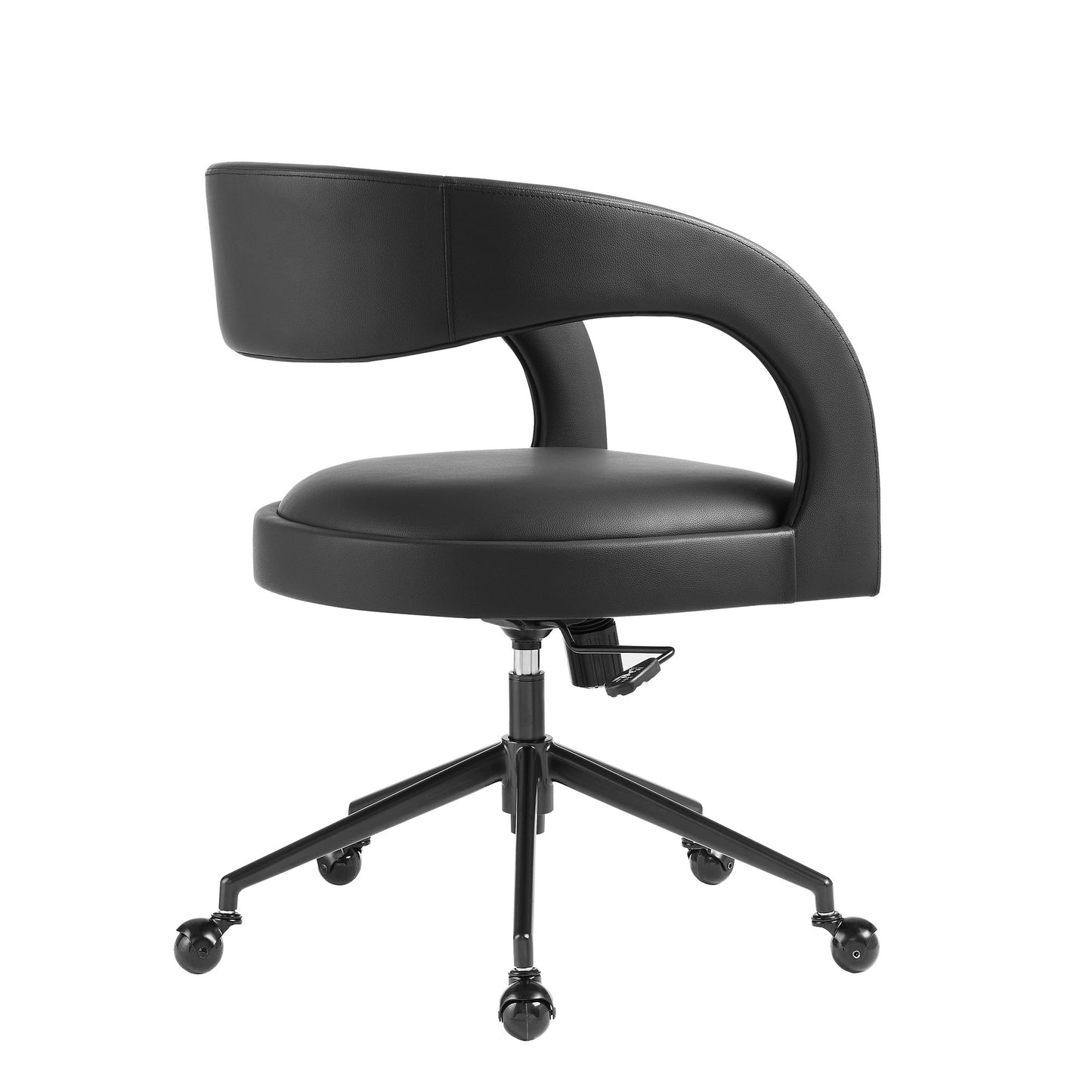 Modway - Pinnacle Vegan Leather Office Chair by Modway  Office Furniture Office Chairs Black - EEI-7150-BLK