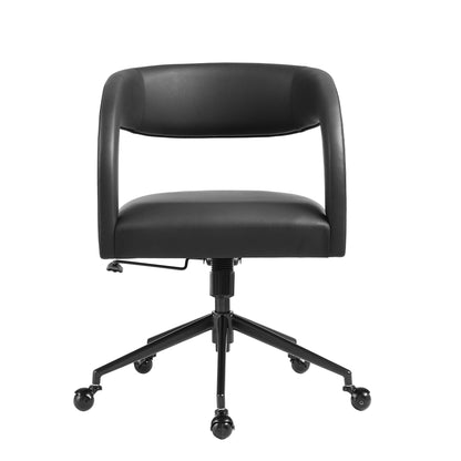 Modway - Pinnacle Vegan Leather Office Chair by Modway  Office Furniture Office Chairs Black - EEI-7150-BLK