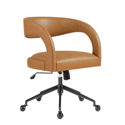 Modway - Pinnacle Vegan Leather Office Chair by Modway  Office Furniture Office Chairs Brown - EEI-7150-TAN