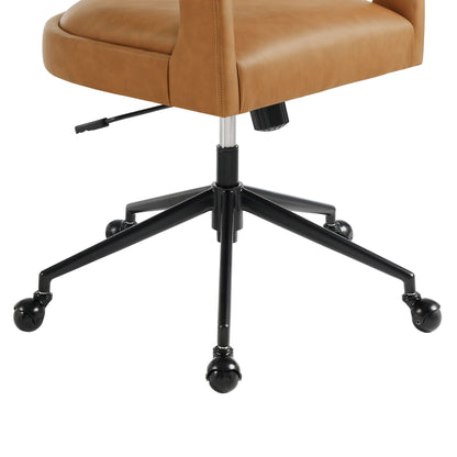 Modway - Pinnacle Vegan Leather Office Chair by Modway  Office Furniture Office Chairs Brown - EEI-7150-TAN