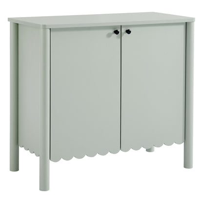 Modway - Emmeline 35" 2-Door Scalloped Sideboard Cabinet by Modway  Living Room  Green - EEI-7152-SGE