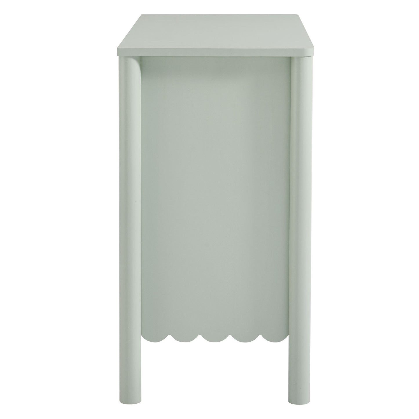 Modway - Emmeline 35" 2-Door Scalloped Sideboard Cabinet by Modway  Living Room  Green - EEI-7152-SGE