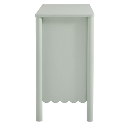 Modway - Emmeline 35" 2-Door Scalloped Sideboard Cabinet by Modway  Living Room  Green - EEI-7152-SGE