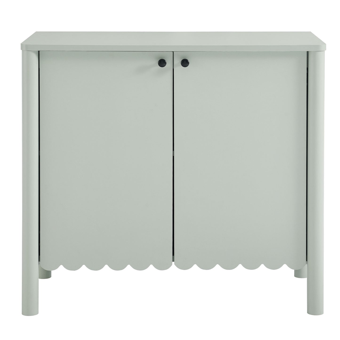 Modway - Emmeline 35" 2-Door Scalloped Sideboard Cabinet by Modway  Living Room  Green - EEI-7152-SGE
