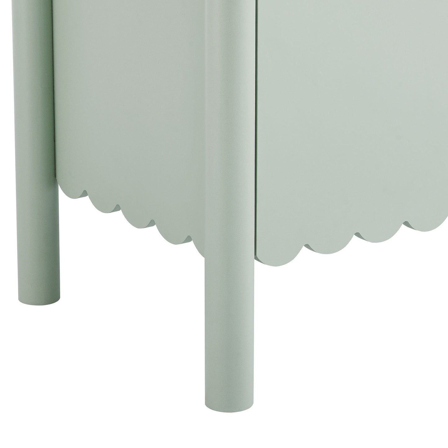 Modway - Emmeline 35" 2-Door Scalloped Sideboard Cabinet by Modway  Living Room  Green - EEI-7152-SGE