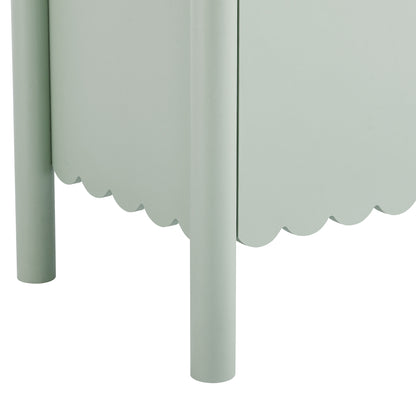 Modway - Emmeline 35" 2-Door Scalloped Sideboard Cabinet by Modway  Living Room  Green - EEI-7152-SGE