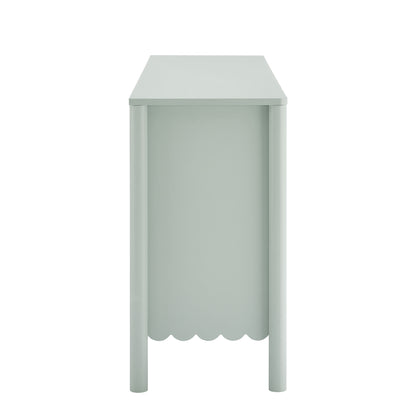 Modway - Emmeline 66" 4-Door Scalloped Sideboard Cabinet by Modway  Living Room  Green - EEI-7153-SGE