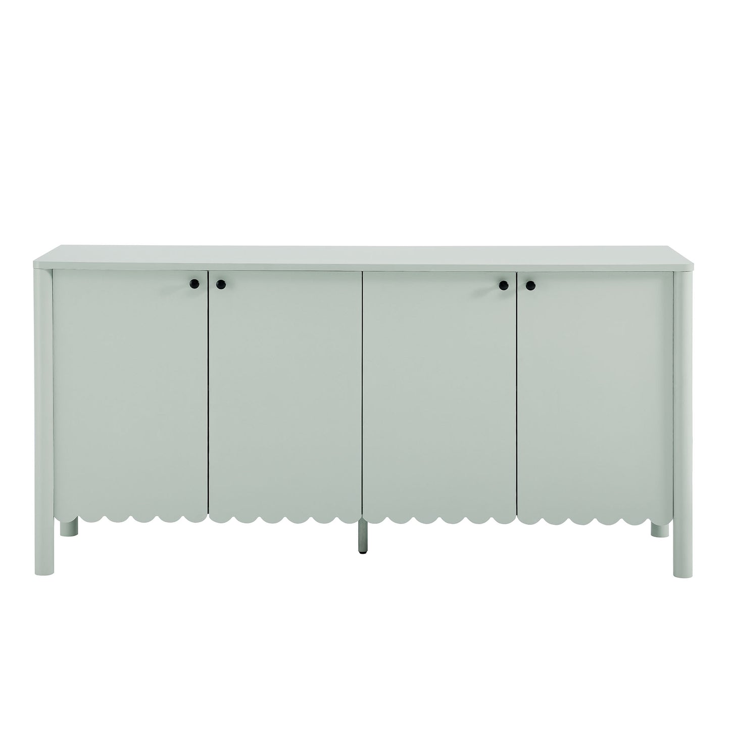 Modway - Emmeline 66" 4-Door Scalloped Sideboard Cabinet by Modway  Living Room  Green - EEI-7153-SGE