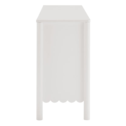 Modway - Emmeline 66" 4-Door Scalloped Sideboard Cabinet by Modway  Living Room  White - EEI-7153-WHI