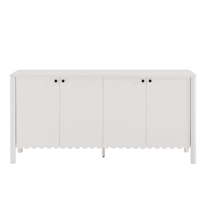Modway - Emmeline 66" 4-Door Scalloped Sideboard Cabinet by Modway  Living Room  White - EEI-7153-WHI