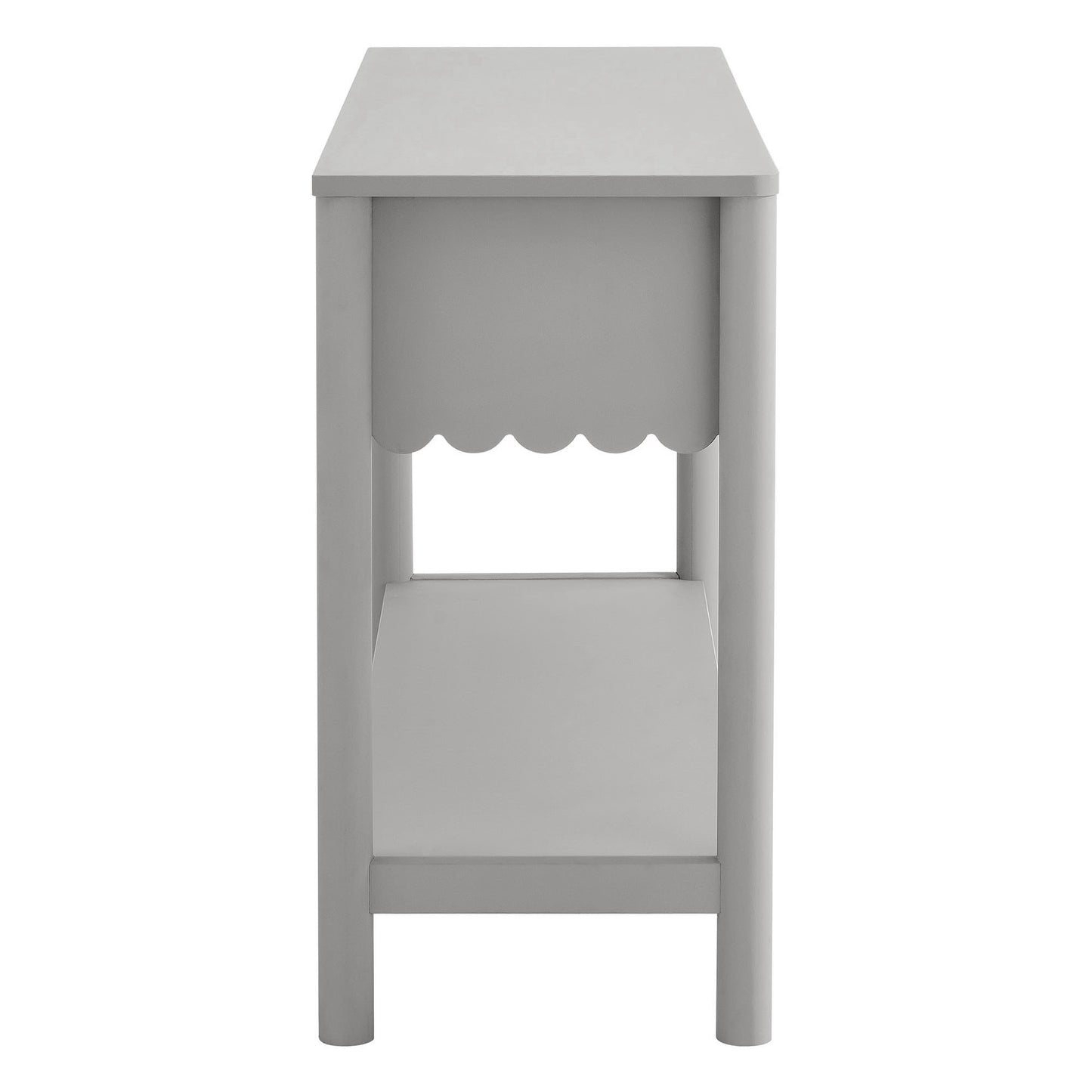 Modway - Emmeline 3-Drawer Scalloped Console Table by Modway  Living Room Tables Gray - EEI-7154-LGR
