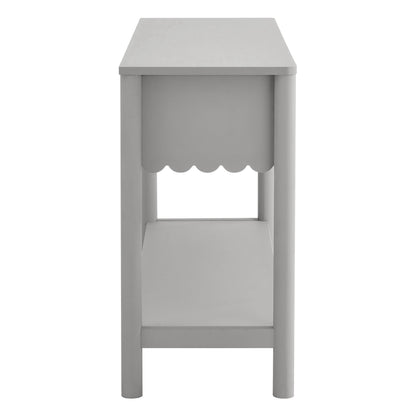 Modway - Emmeline 3-Drawer Scalloped Console Table by Modway  Living Room Tables Gray - EEI-7154-LGR