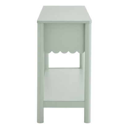 Modway - Emmeline 3-Drawer Scalloped Console Table by Modway  Living Room Tables Green - EEI-7154-SGE