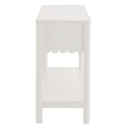 Modway - Emmeline 3-Drawer Scalloped Console Table by Modway  Living Room Tables White - EEI-7154-WHI